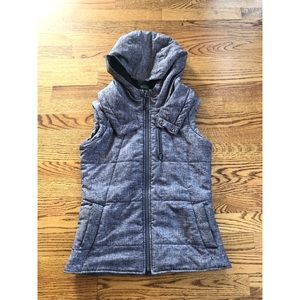 Hooded puffy vest